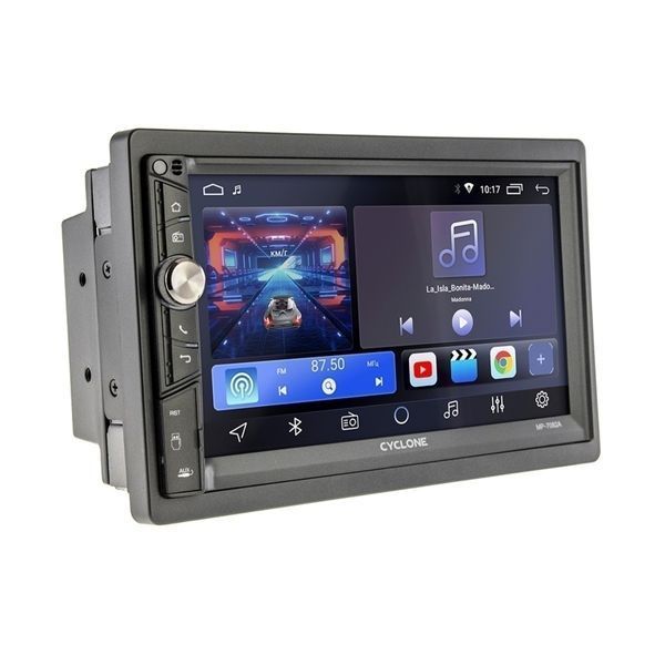 Автомобільна мультимедійна система Cyclone MP-7082A 7" Android 10 2/32 ГБ CarPlay 2 DIN НФ-00009672 фото