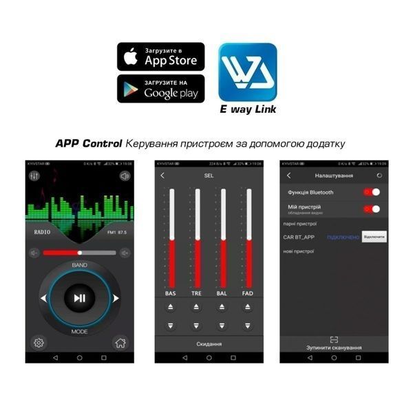 Автомагнитола Cyclone MP-1024 1 DIN Bluetooth USB microSD 4&times;50 Вт НФ-00001100 фото