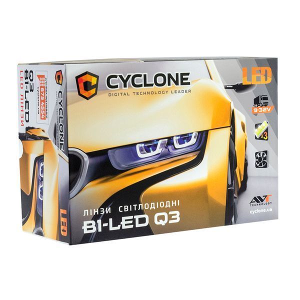 Светодиодная линза Cyclone LED BL 3.0" Q3 55/65W 9-32V НФ-00009461 фото