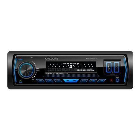 Автомагнітола Cyclone MP-1088 1 DIN DSP Bluetooth 32-смуговий EQ 6 RCA НФ-00001462 фото